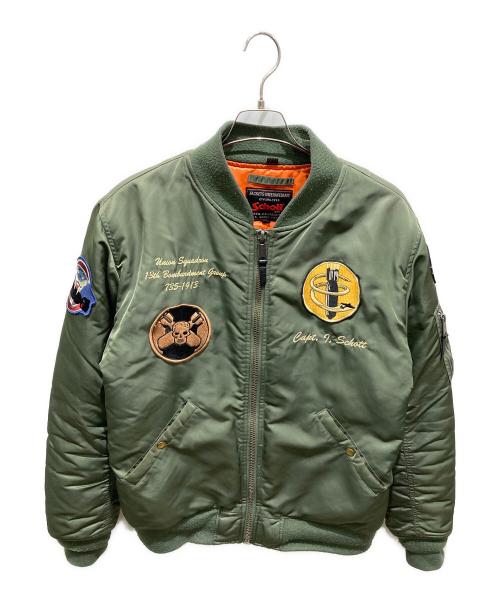 Schott（ショット）Schott (ショット) 13th Bombardment Group MA-1 カーキ サイズ:Ｍの古着・服飾アイテム