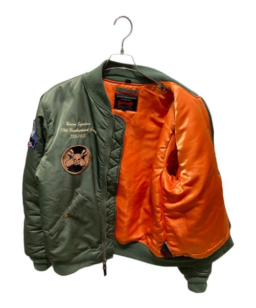 Schott（ショット）Schott (ショット) 13th Bombardment Group MA-1 カーキ サイズ:Ｍの古着・服飾アイテム