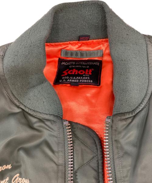 Schott（ショット）Schott (ショット) 13th Bombardment Group MA-1 カーキ サイズ:Ｍの古着・服飾アイテム