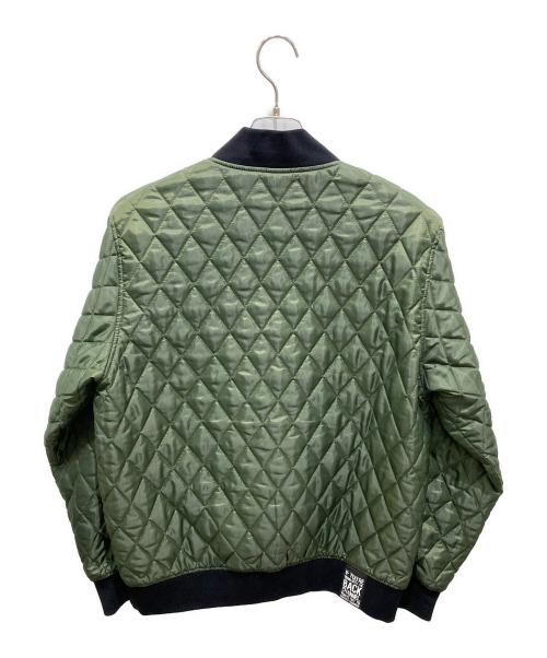 BACK CHANNEL（バックチャンネル）BACK CHANNEL (バックチャンネル) REVERSIBLE QUILTING JACKET カーキ×ブラウン サイズ:記載なしの為実寸参照の古着・服飾アイテム