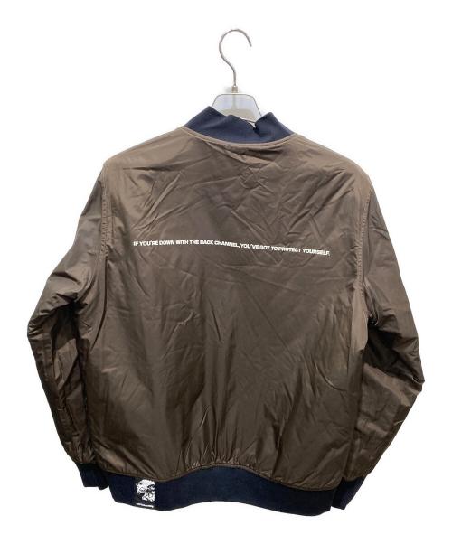 BACK CHANNEL（バックチャンネル）BACK CHANNEL (バックチャンネル) REVERSIBLE QUILTING JACKET カーキ×ブラウン サイズ:記載なしの為実寸参照の古着・服飾アイテム