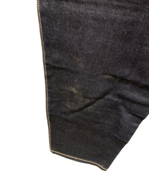 platium fubu（プラチナムフブ）platium fubu (プラチナムフブ) 刺繍バギーデニムパンツ ブルー サイズ:36の古着・服飾アイテム