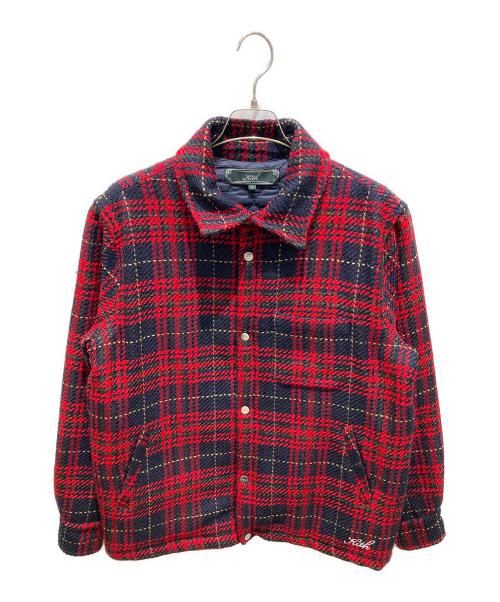 KITH（キス）KITH (キス) Brixton Puffed Shirt Jacket レッド サイズ:Ｓの古着・服飾アイテム