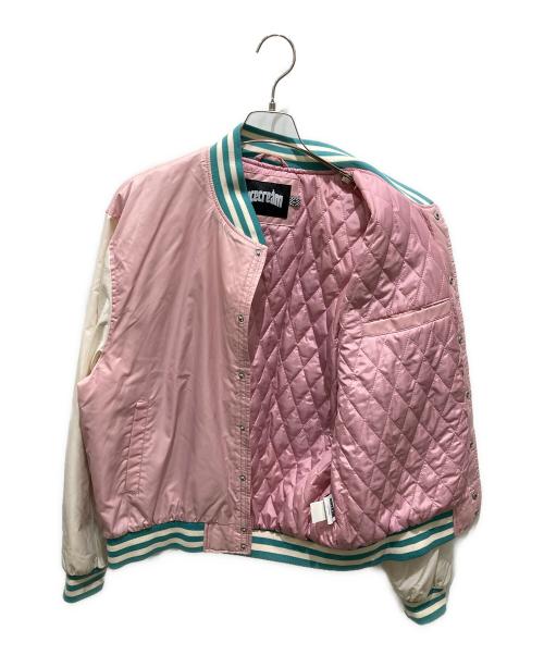 ICE CREAM（アイスクリーム）ICE CREAM (アイスクリーム) STATIC VARSITY JACKET ピンク サイズ:XLの古着・服飾アイテム