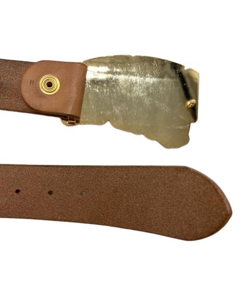 BILLIONAIRE BOYS CLUB（ビリオネアボーイズクラブ）BILLIONAIRE BOYS CLUB (ビリオネアボーイズクラブ) ロゴバックルベルト ベージュの古着・服飾アイテム