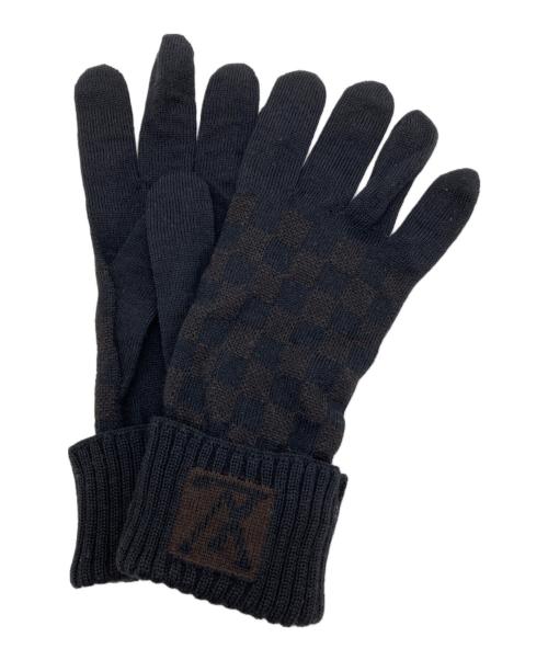 LOUIS VUITTON（ルイ ヴィトン）LOUIS VUITTON (ルイ ヴィトン) ウール手袋 ブラックの古着・服飾アイテム