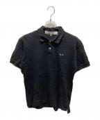 PLAY COMME des GARCONSプレイコムデギャルソン）の古着「Polo Shirt With Black Emblem」｜ブラック