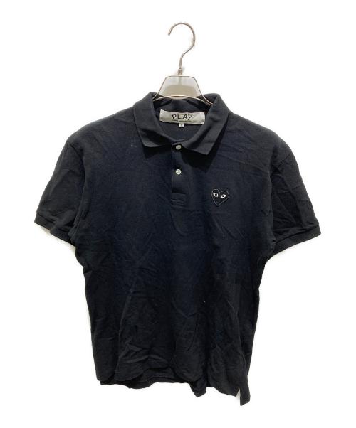 PLAY COMME des GARCONS（プレイコムデギャルソン）PLAY COMME des GARCONS (プレイコムデギャルソン) Polo Shirt With Black Emblem ブラック サイズ:XLの古着・服飾アイテム