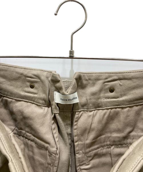 entire studios（エンタイアスタジオ）entire studios (エンタイアスタジオ) CINCH ワイドパンツ ベージュ サイズ:Ｍの古着・服飾アイテム
