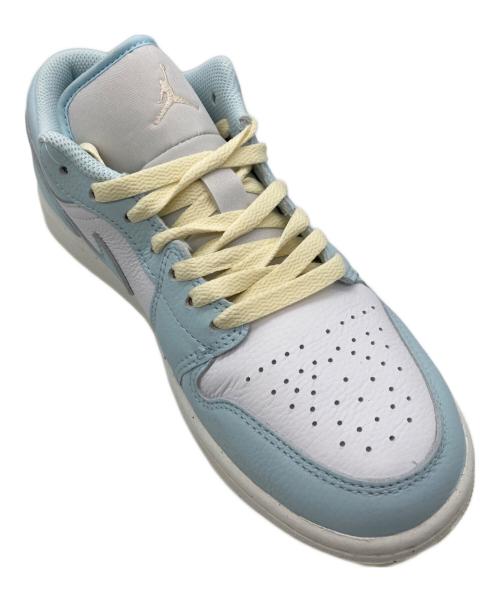 NIKE（ナイキ）NIKE (ナイキ) Air Jordan 1 Low SE ブルー×ホワイト サイズ:26 未使用品の古着・服飾アイテム