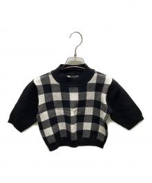 darich（ダーリッチ）の古着「半袖ニット」｜ブラック