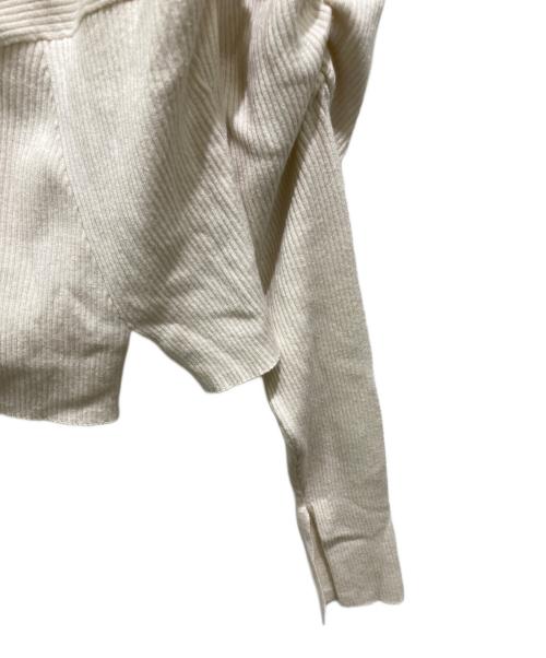 HER LIP TO（ハーリップトゥ）HER LIP TO (ハーリップトゥ) 2Way Rib Slit Top ベージュ サイズ:Ｍの古着・服飾アイテム