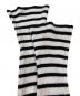 中古・古着 HER LIP TO (ハーリップトゥ) Volume Sleeve Stripe Knit Top ホワイト サイズ:Ｍ：4000円
