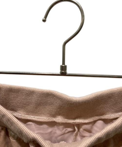 darich（ダーリッチ）darich (ダーリッチ) ベロアロゴミニスカートセット ベージュ サイズ:FREE-Lの古着・服飾アイテム