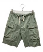 JIL SANDERジルサンダー）の古着「Drawstring Cargo Shorts」｜グリーン
