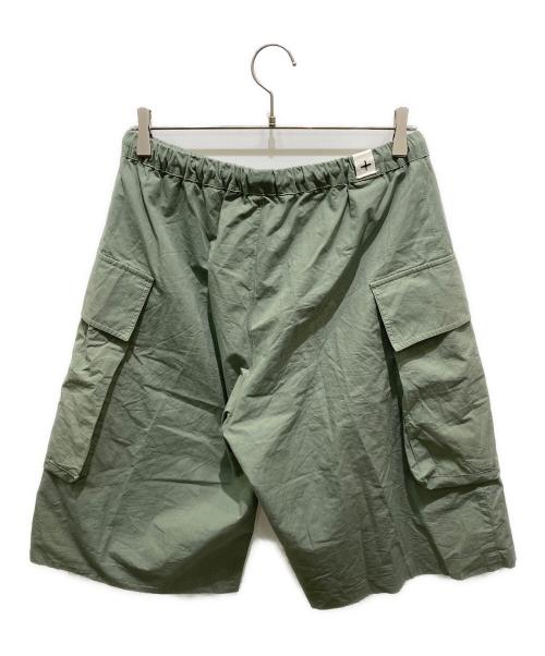 JIL SANDER（ジルサンダー）JIL SANDER (ジルサンダー) Drawstring Cargo Shorts グリーン サイズ:44の古着・服飾アイテム
