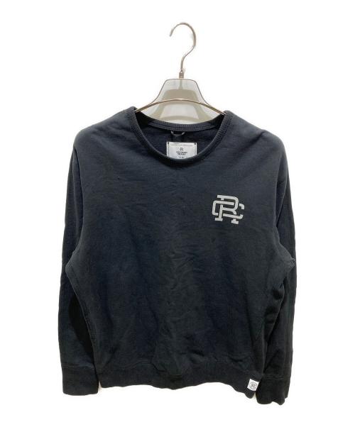 REIGNING CHAMP（レイニングチャンプ）REIGNING CHAMP (レイニングチャンプ) プリントスウェット ブラック サイズ:Ｌの古着・服飾アイテム