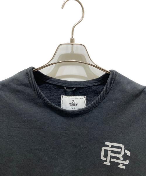 REIGNING CHAMP（レイニングチャンプ）REIGNING CHAMP (レイニングチャンプ) プリントスウェット ブラック サイズ:Ｌの古着・服飾アイテム