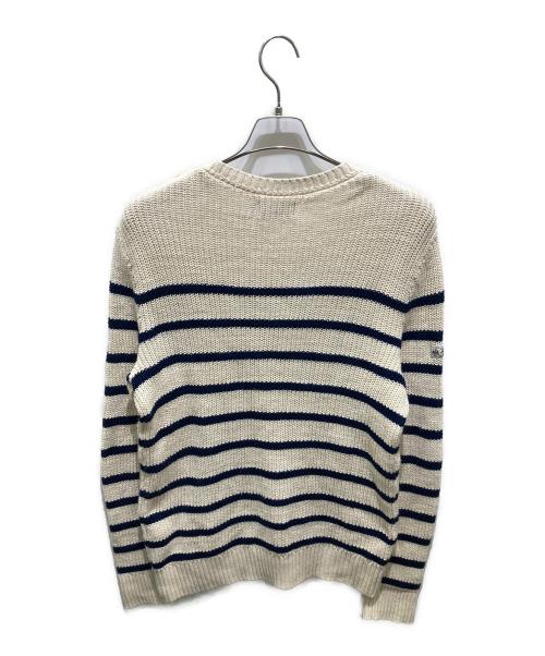 POLO RALPH LAUREN（ポロ・ラルフローレン）POLO RALPH LAUREN (ポロ・ラルフローレン) コットンリネンボーダーニット ベージュ サイズ:Ｓの古着・服飾アイテム