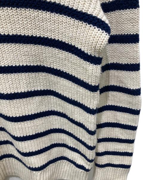POLO RALPH LAUREN（ポロ・ラルフローレン）POLO RALPH LAUREN (ポロ・ラルフローレン) コットンリネンボーダーニット ベージュ サイズ:Ｓの古着・服飾アイテム