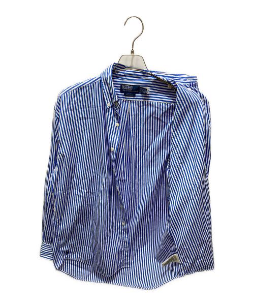 POLO RALPH LAUREN（ポロ・ラルフローレン）POLO RALPH LAUREN (ポロ・ラルフローレン) ストライプシャツ ブルー×ホワイト サイズ:XSの古着・服飾アイテム