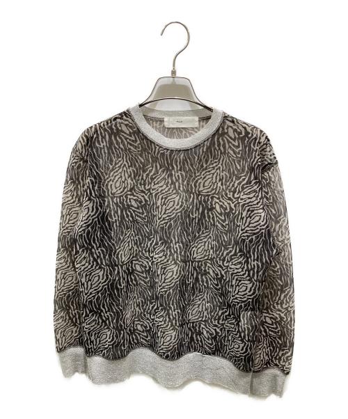 TOGA PULLA（トーガ プルラ）TOGA PULLA (トーガ プルラ) Lame print jersey pollover ブラック サイズ:36の古着・服飾アイテム