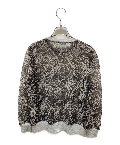 TOGA PULLA（トーガ プルラ）TOGA PULLA (トーガ プルラ) Lame print jersey pollover ブラック サイズ:36の古着・服飾アイテム