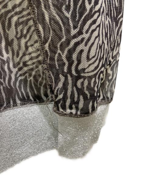 TOGA PULLA（トーガ プルラ）TOGA PULLA (トーガ プルラ) Lame print jersey pollover ブラック サイズ:36の古着・服飾アイテム