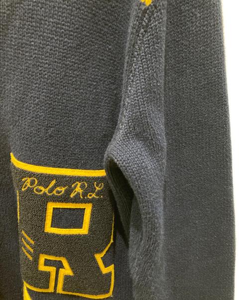 POLO RALPH LAUREN（ポロ・ラルフローレン）POLO RALPH LAUREN (ポロ・ラルフローレン) レタードカーディガン ネイビー サイズ:Ｓの古着・服飾アイテム