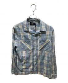 RRL（ダブルアールエル）の古着「TOWNS CAMP SHIRT」｜ブルー
