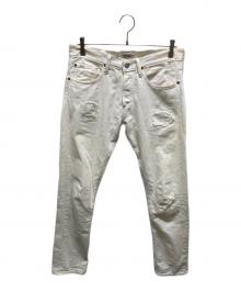 POLO RALPH LAUREN（ポロ・ラルフローレン）の古着「ダメージ加工デニムパンツ」｜ホワイト