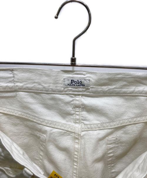 POLO RALPH LAUREN（ポロ・ラルフローレン）POLO RALPH LAUREN (ポロ・ラルフローレン) ダメージ加工デニムパンツ ホワイト サイズ:30の古着・服飾アイテム
