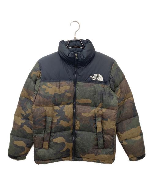 THE NORTH FACE（ザ ノース フェイス）THE NORTH FACE (ザ ノース フェイス) Novelty Nuptse Jacket ブラック×カーキ サイズ:Mの古着・服飾アイテム