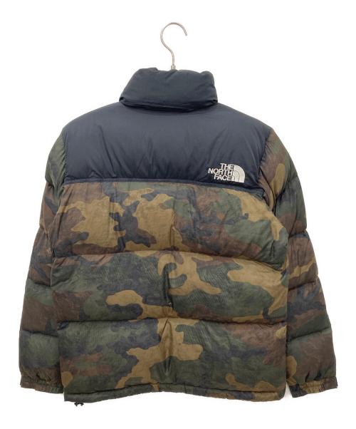 THE NORTH FACE（ザ ノース フェイス）THE NORTH FACE (ザ ノース フェイス) Novelty Nuptse Jacket ブラック×カーキ サイズ:Mの古着・服飾アイテム