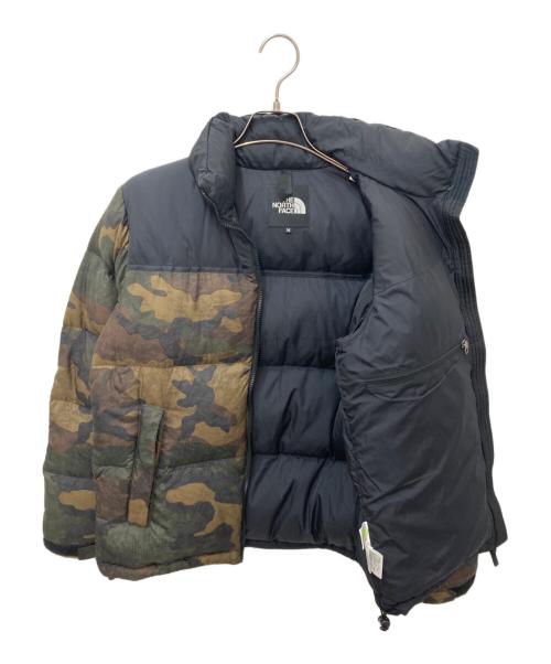 THE NORTH FACE（ザ ノース フェイス）THE NORTH FACE (ザ ノース フェイス) Novelty Nuptse Jacket ブラック×カーキ サイズ:Mの古着・服飾アイテム
