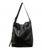 BEARDSLEYビアズリー）の古着「《本革》スムースレザーショルダーBag」｜ブラック