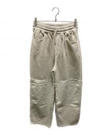 AMOMENTO×Adam et Rope（アモーメント×アダム エ ロペ）の古着「別注DRAWSTRINGデニムパンツ」｜ベージュ
