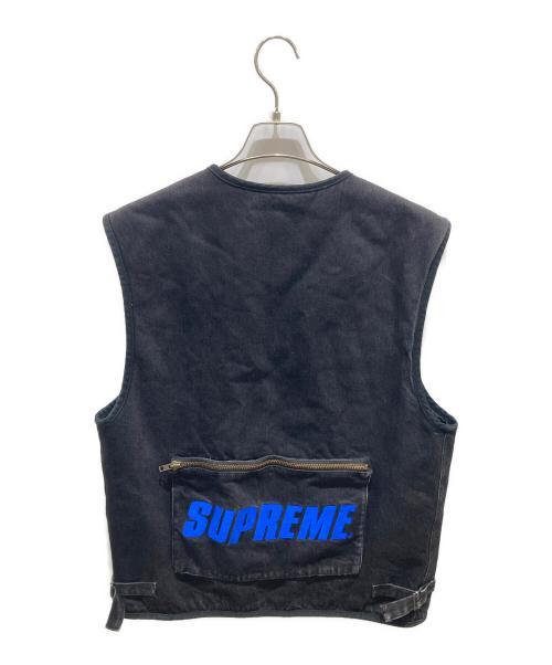 SUPREME（シュプリーム）SUPREME (シュプリーム) DENIM VEST ブラック サイズ:Ｍの古着・服飾アイテム
