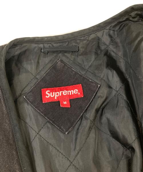 SUPREME（シュプリーム）SUPREME (シュプリーム) DENIM VEST ブラック サイズ:Ｍの古着・服飾アイテム
