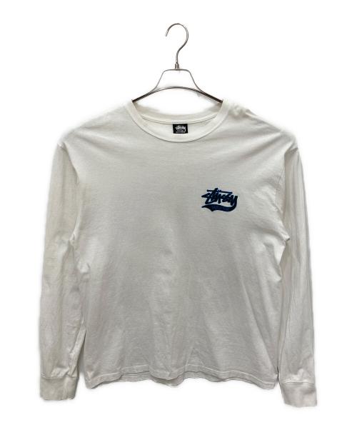 stussy（ステューシー）stussy (ステューシー) WORLD TRIBE ワールドトライブ　ロングスリーブカットソー ブラック サイズ:Ｌの古着・服飾アイテム