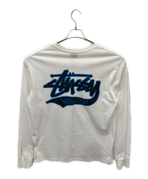 stussy（ステューシー）stussy (ステューシー) WORLD TRIBE ワールドトライブ　ロングスリーブカットソー ブラック サイズ:Ｌの古着・服飾アイテム