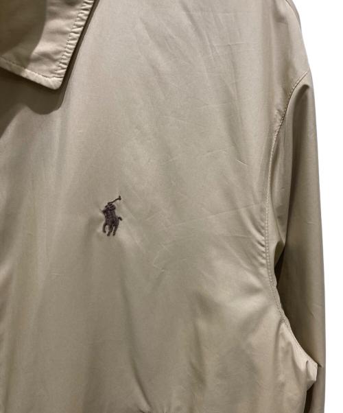 POLO RALPH LAUREN（ポロ・ラルフローレン）POLO RALPH LAUREN (ポロ・ラルフローレン) ポニー刺繍ナイロンスイングトップ ベージュ サイズ:Ｍの古着・服飾アイテム