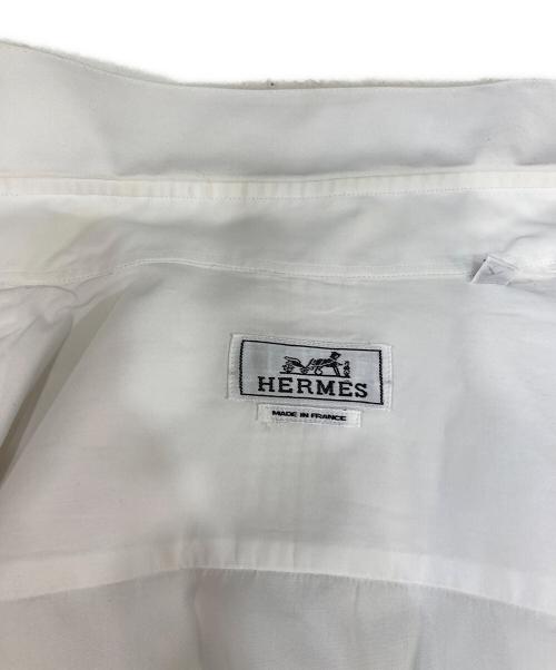 HERMES（エルメス）HERMES (エルメス) ロングスリーブカフスシャツ ホワイト サイズ:38の古着・服飾アイテム