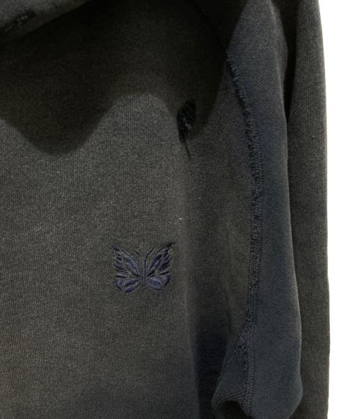 Needles（ニードルズ）Needles (ニードルズ) BEAMS BOY (ビームスボーイ) ユーズド加工ジップフーディー ネイビー サイズ:記載なしの為実寸参照の古着・服飾アイテム