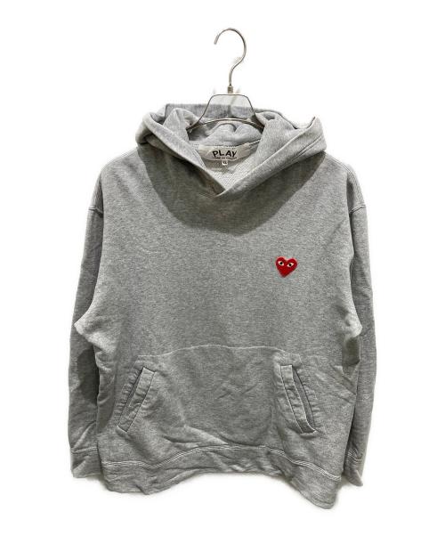 PLAY COMME des GARCONS（プレイコムデギャルソン）PLAY COMME des GARCONS (プレイコムデギャルソン) プルオーバーパーカー グレー サイズ:XLの古着・服飾アイテム