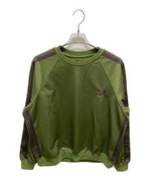 Needles（ニードルズ）の古着「TRACK CREW NECK SHIRT - POLY SMOOTH」｜グリーン