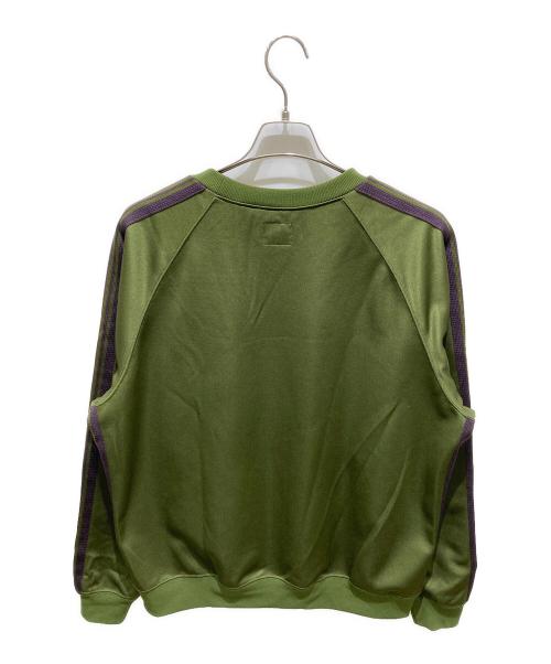 Needles（ニードルズ）Needles (ニードルズ) TRACK CREW NECK SHIRT - POLY SMOOTH グリーン サイズ:Ｍの古着・服飾アイテム
