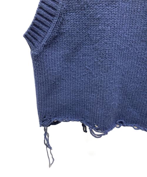 doublet（ダブレット）doublet (ダブレット) VWRSIZED BROKEN VEST ネイビー サイズ:FREEの古着・服飾アイテム