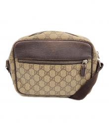 GUCCI（グッチ）の古着「ショルダーバッグ　GGスプリーム　」｜ブラウン