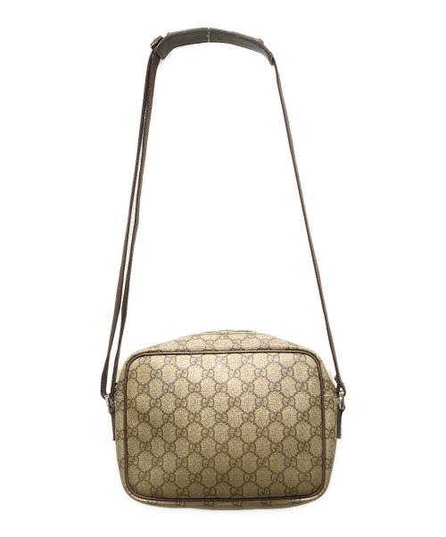 GUCCI（グッチ）GUCCI (グッチ) ショルダーバッグ　GGスプリーム　 ブラウンの古着・服飾アイテム